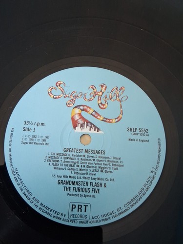 Grandmaster Flash & The Furious Five Greatest Messages LP Vinyl Record - VG+ 129 - Picture 3 of 4