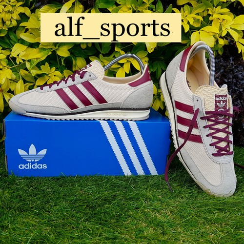 ❤️Neu mit Karton & Original Adidas Originals® SL 72 OG Turnschuhe Sand & Dunkelrot UK Größe 9 - Bild 4 von 18