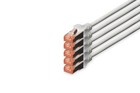 DIGITUS - 5 pieces - CAT 6 S-FTP patch cable, 7m, network LAN DSL Ethernet cable