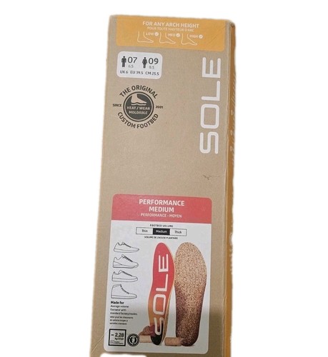SOLE Performance Medium with Met Pad Men's Size 7 /Women's Size 9 Open Box NEW - Picture 3 of 8