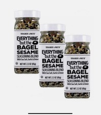 3 Trader Joes Seasoning Everything but the Bagel Sesame Blend Garlic 6 Oz SEALED