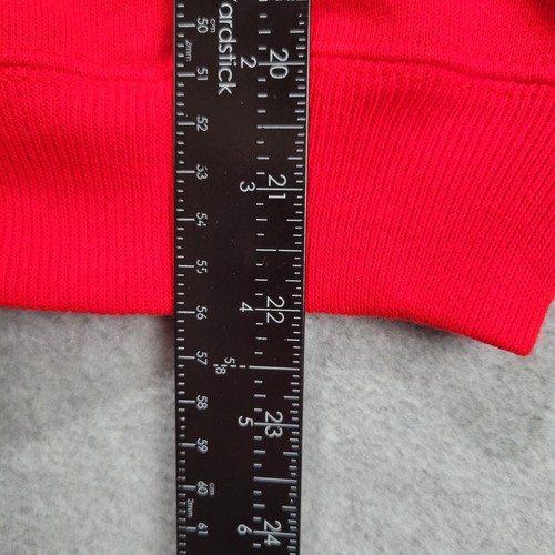 VTG Hanes Sweats Youth M 10-12 Raglan Crewneck Sweatshirt NWT 90s Regatta Red - Picture 7 of 11