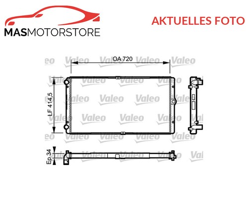 KÜHLER WASSERKÜHLER MOTORKÜHLER VALEO 732177 A FÜR VW TRANSPORTER IV 2.5L