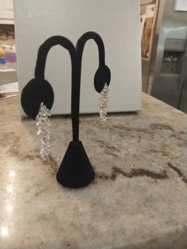 PREMIUM MOONGLOW Moonstone Moonlight Waterfall Earrings/Rhod/925SLVR, 4.15 CTS - Picture 15 of 16