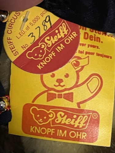 Steiff Edad de Oro del Circo Cocodrilo Bandsman 1988 - De colección RARO - Imagen 8 de 8