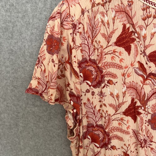 Knox Rose Maxikleid Gr. XL Flatterärmel rosa Blumen Cottagecore Boho Fee - Bild 5 von 13