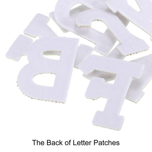Iron on Letter T Patch Rhinestone Shiny Pearl English Alphabet Sewing Patch 5Pcs - Bild 4 von 5