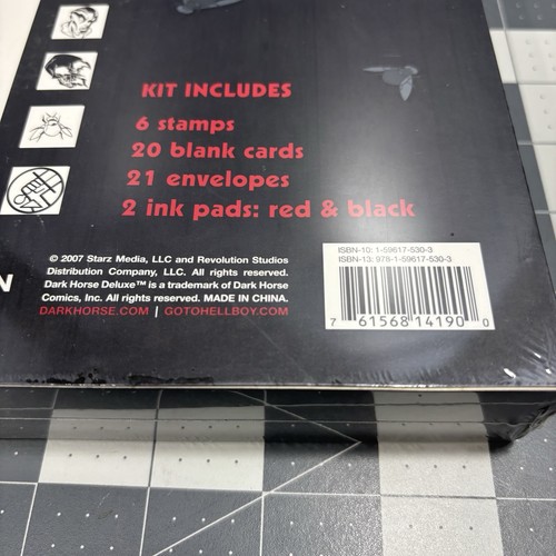 Dark Horse Comics Hellboy Rubber Stamp Kit Starz Animated Series 2007 NEW Sealed - Picture 9 of 12