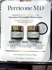 2 Pack Perricone MD Essential Fx Acyl Gluta Intensive Overnight Moisturizer 2 Oz