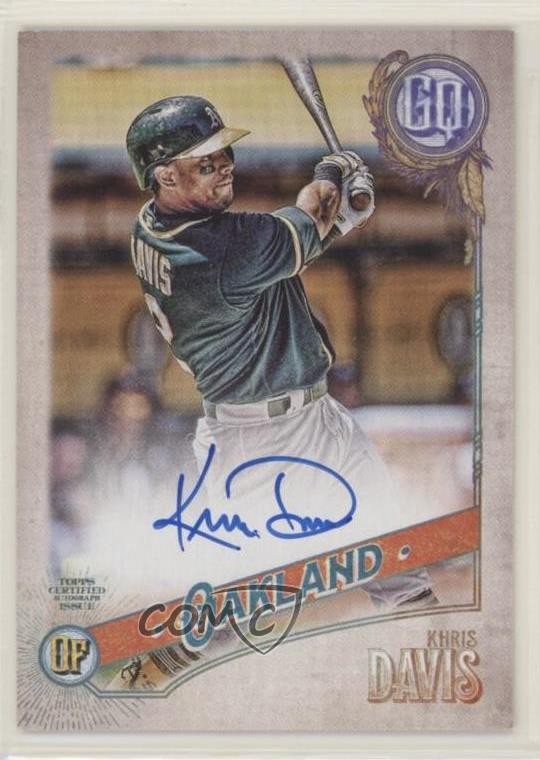 2018 Topps Gypsy Queen Auto Khris Davis #GQA-KD Auto