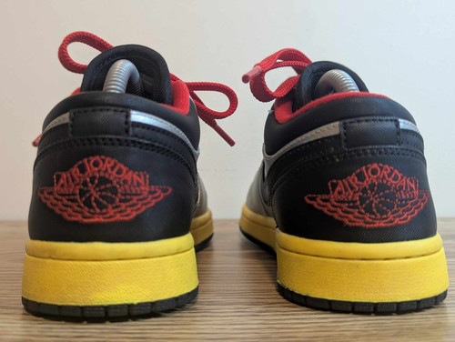 Nike Air Jordan 1 Men’s Retro Low Silver Black Red Sneakers 553558-023 Size 7 - Picture 7 of 14