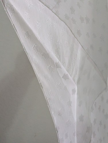 Bata plumero abierta Sheer Stars para mujer 3X blanca cubierta de playa festival kimono boho - Imagen 5 de 11