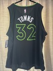 #32 Karl-Anthony Towns Minnesota Timberwolves Nba Gray Jersey 3Xl