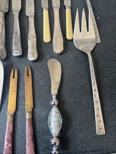 Paquete grande de 52 piezas de cubiertos vintage mixtos - Imagen 15 de 15