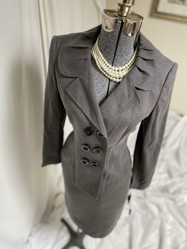 NEW Anne Klein Skirt Suit Size 6P Two Piece Set Double Breasted Feminine $320 - Picture 19 of 24