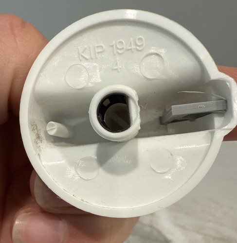 Set mit 2 weißen Original-Zubehör-Hersteller KitchenAid Gastrockner Knöpfen KIP 1949 - Bild 4 von 6