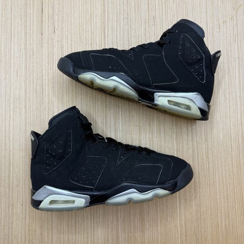 Air Jordan 6 Chrome Retro Größe 5Y GS Schwarz Silber Schuhe 2022 DX2835-001 - Bild 2 von 9