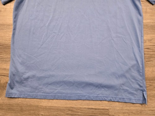 Polo 18 Verdi Uomo XL Blu Motivo Pied de Poule Elasticizzata Golf Performance - Foto 14 di 15