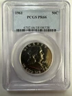 Gem BU 1961 PCGS PR66 Franklin Half Dollar