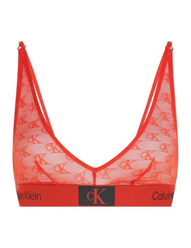 Calvin Klein CK96 Bra Plunge Triangle Cups Wireless Womens Lingerie 000QF7179E - Picture 3 of 7