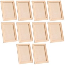 10 Pcs Wood Panels for Painting, Unfinished Canvas Boards, Wood Panels Ideal ...
