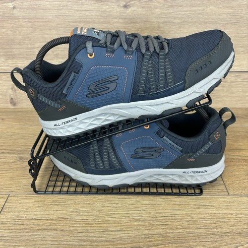 Skechers Schuhe Herren UK 8 All Terrain Water Repellent Running Sneaker Navy