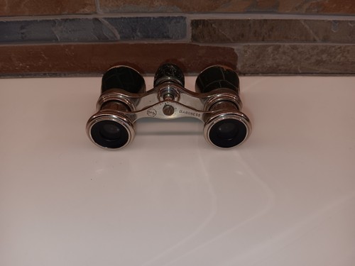 S & A Baroness Opera Glasses Theater Binoculars Leather Wrap With Case - Picture 7 of 7