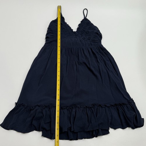 Mini abito smanicato donna Magnolia Boutique taglia media blu navy cravatta schiena - Foto 4 di 10