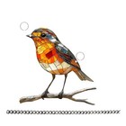 Enchanting 8 Inch Colorful Acrylic Bird Ornament Stylish Home Accessory