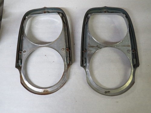 64 Pontiac GP Grand Prix Catalina 1964 LH y RH bisel de faros 9774652 ~ par - Imagen 8 de 10