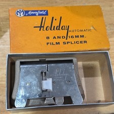 Mansfield Holiday Automatic Film Splicer 8mm 16mm with Original Box