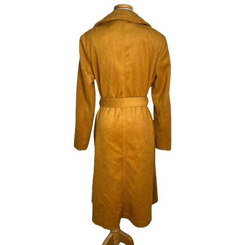 Free People Sierra Woll Trenchcoat Long Jacke Golden Canyon Gelb Small - Bild 3 von 8
