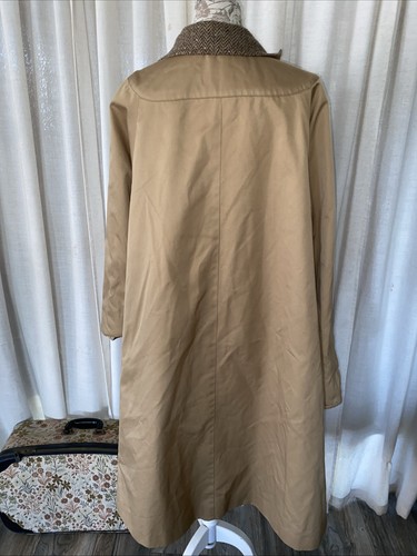 Vintage Diolen Reversible Wool Trench Coat Men’s Size 44 - Picture 5 of 16