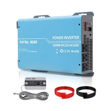 DATOUBOSS 2200w Pure Sine Wave Inverter 12V Car Power Inverters 12V DC to 110...