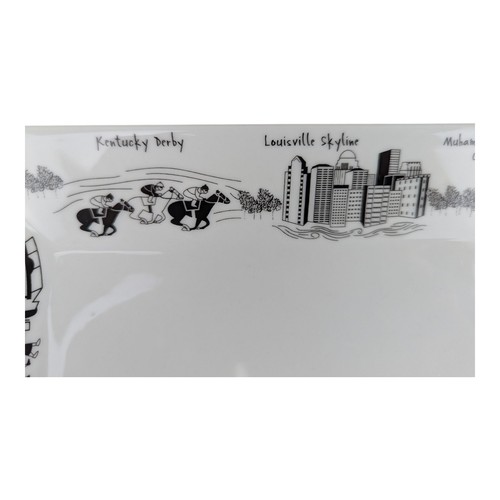 Louisville Landmarks große skurrile quadratische 10" Platte von der Dish LTD - Bild 6 von 15