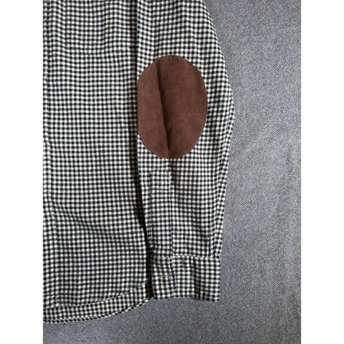 Vintage Polo Ralph Lauren Flanell Hemd Gr. S kariert Hahnentritt Ellenbogen Patch - Bild 3 von 10
