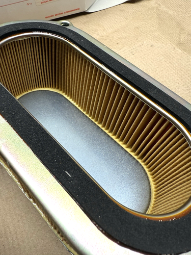 Suzuki GT 750 Water Buffalo Kettle Airbox Filter Element NOS OEM 72-73 J,K - Picture 7 of 7