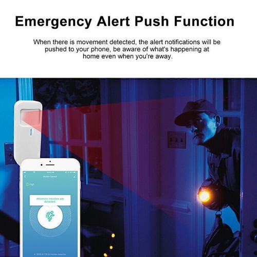 Smart Life WIFI Motion Sensor Passive Infrared Detector Security Burglar Alarm - Picture 6 of 8