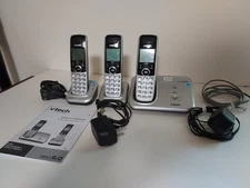 Vtech Three Handset Cordless Phone System Expandable Up To Five Phones
