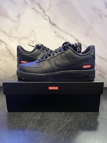 Nike Air Force 1 x Supreme Low Box Logo Black, CU9225-001, Size 8.5M, New! - Picture 11 of 11