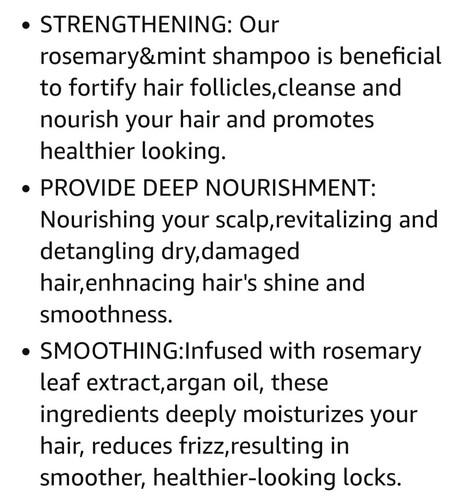 Luseta Rosemary Mint Complex Strengthening Shampoo 33.8 Fl. Oz. Jumbo BRAND NEW - Picture 7 of 11