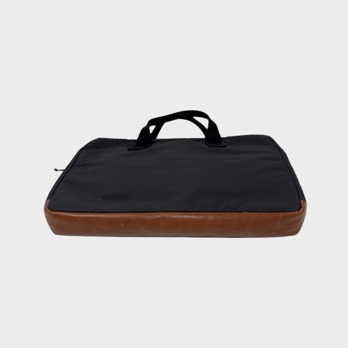 Bolso para Laptop Puma Vintage Raro - Pana Imitación Cuero Y2K Negro Marrón Naranja - Imagen 9 de 12