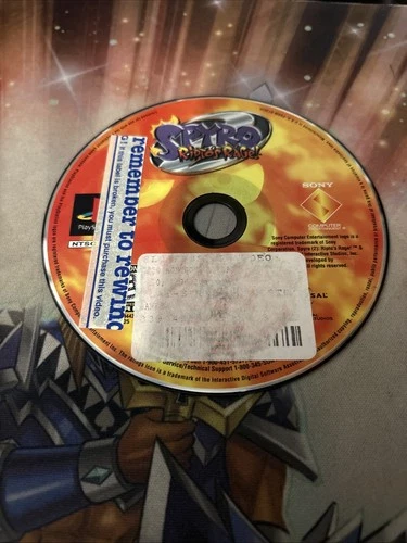 PS1 Spyro 2 Ripto's Rage No Manual Black Label Disc Only