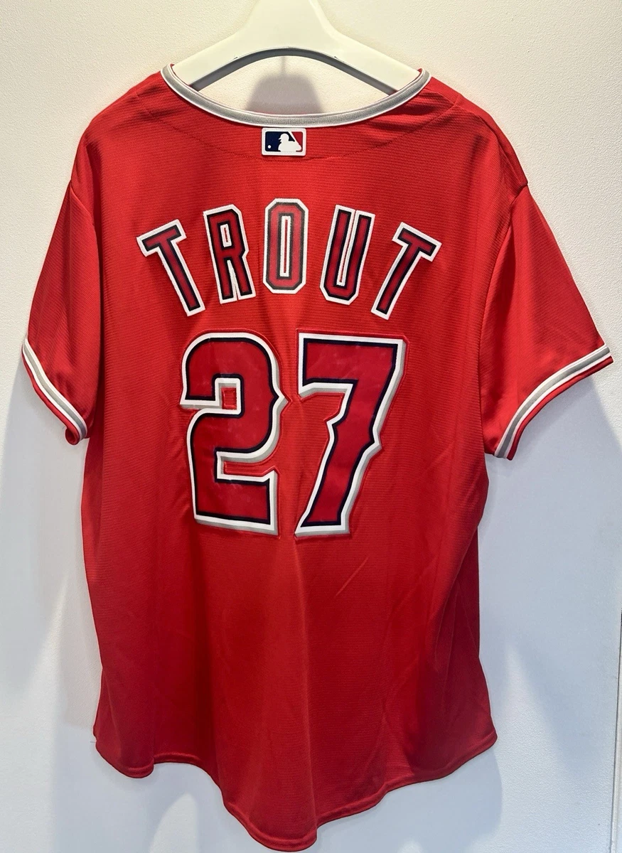ANGELS ユニフォーム 赤 27 TROUT s-l400.jpg