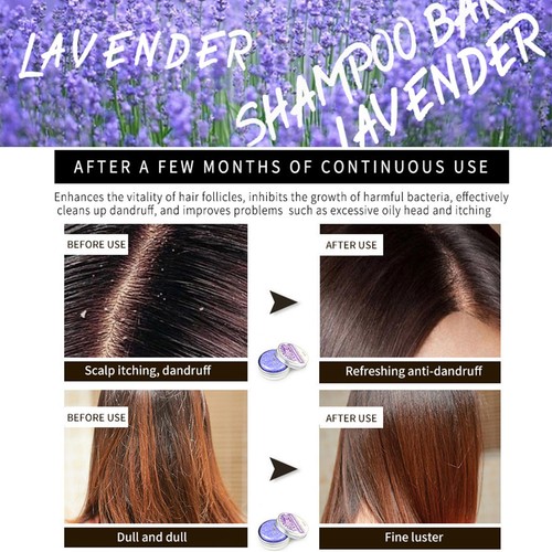 2PCS Shampoo Bar for Gray Hair, Lavender Shampoo Bar for Gray Hair, Natural - Picture 6 of 9