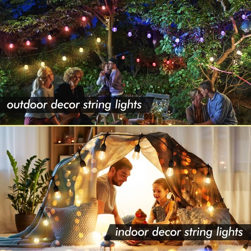 Outdoor String Lights, 96FT Color Changing Outdoor String Lights, Patio Light... - Picture 5 of 6