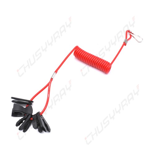 Outboard Cut off Boat Motor Kill Stop Switch Safety Tether Lanyard Universal - Picture 5 of 10