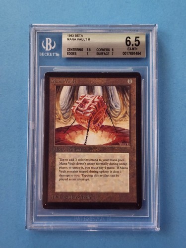 Beta Mana Vault Vintage MTG Graded BGS 6.5  EX - NM+! - Picture 1 of 2