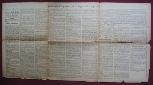 Big Ensemble 14 Cartes Allemagne Posters Europe WW1 Chronicles 28 Aug - 18 Dec - Picture 6 of 9