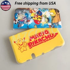For Nintendo New 3DS LL/XL Pikachu Theme Front + Back Cover Housing Shell Plate